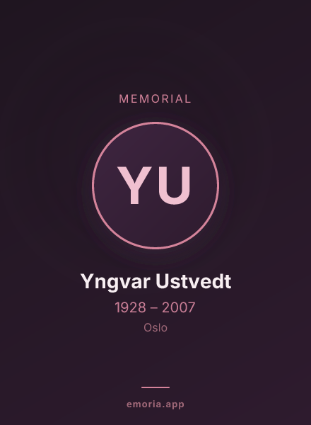 Memorial portrait of Yngvar Ustvedt