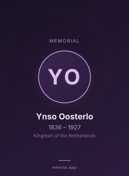 Memorial portrait of Ynso Oosterlo