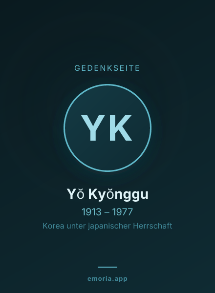 Gedenkportrait von Yŏ Kyŏnggu