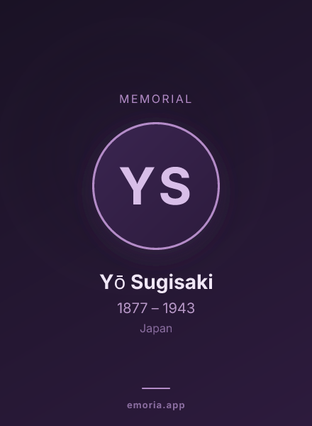 Memorial portrait of Yō Sugisaki
