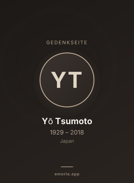 Gedenkportrait von Yō Tsumoto