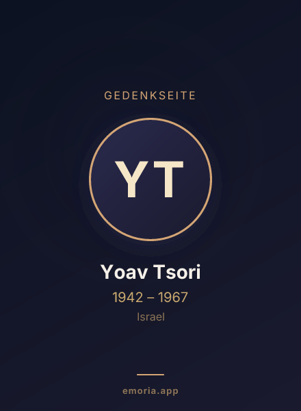 Gedenkportrait von Yoav Tsori