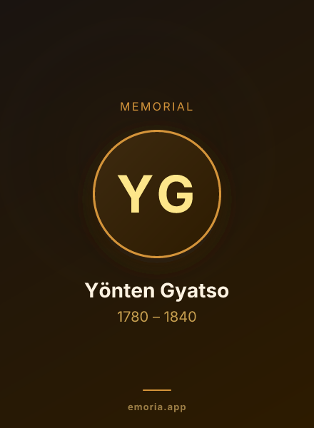 Memorial portrait of Yönten Gyatso