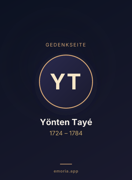 Gedenkportrait von Yönten Tayé