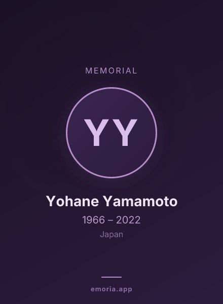 Memorial portrait of Yohane Yamamoto