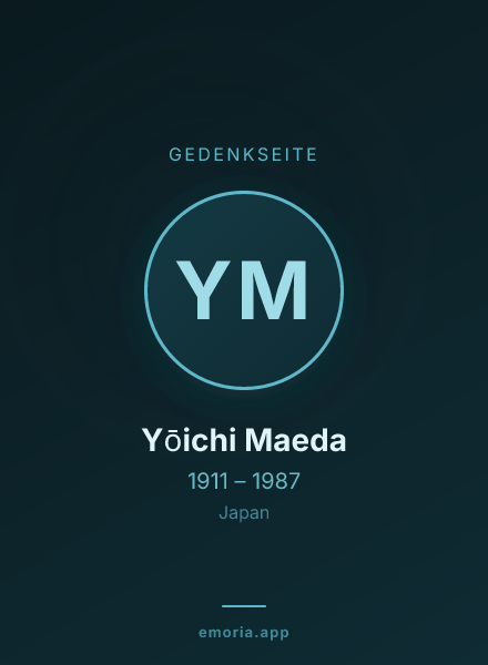 Gedenkportrait von Yōichi Maeda