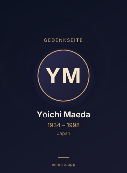 Gedenkportrait von Yōichi Maeda