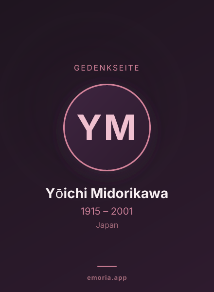 Gedenkportrait von Yōichi Midorikawa