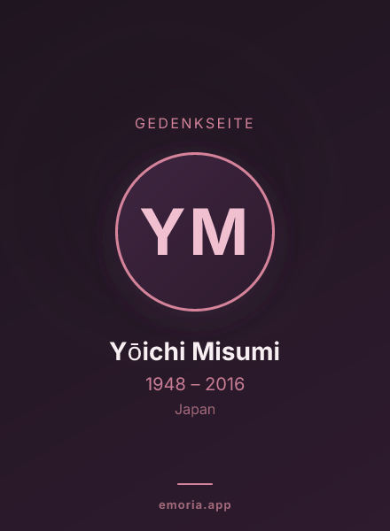 Gedenkportrait von Yōichi Misumi
