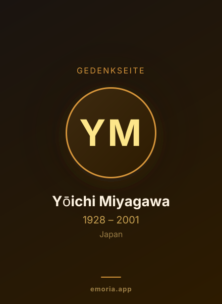 Gedenkportrait von Yōichi Miyagawa