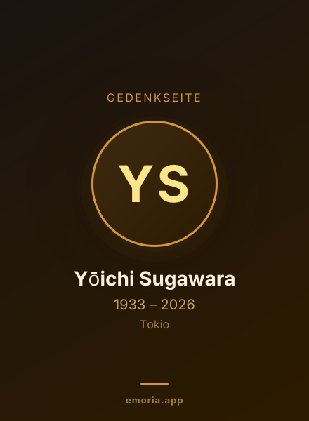 Gedenkportrait von Yōichi Sugawara