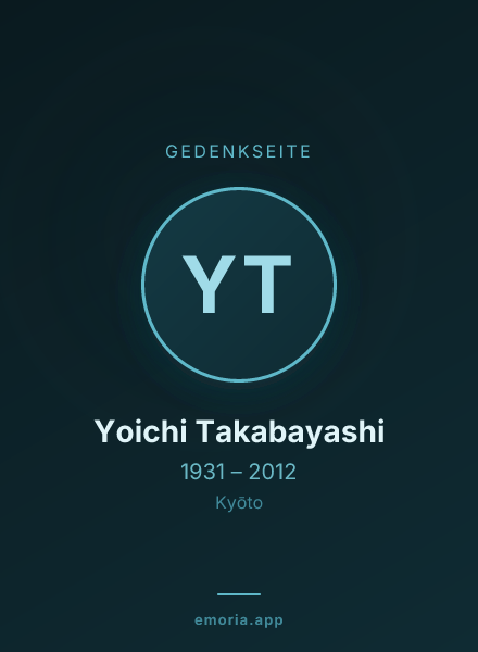 Gedenkportrait von Yoichi Takabayashi