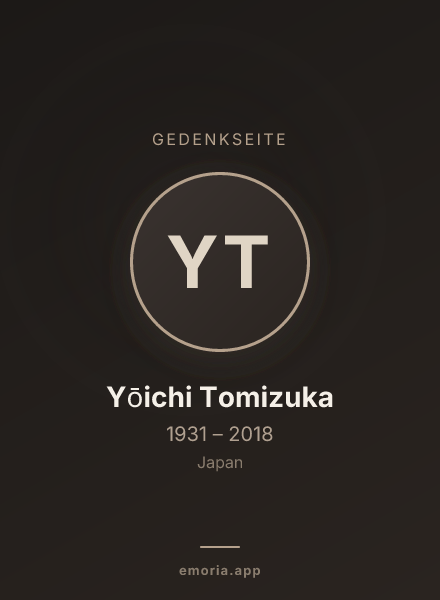 Gedenkportrait von Yōichi Tomizuka