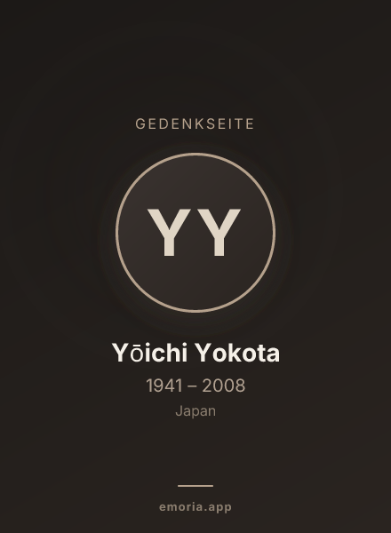 Gedenkportrait von Yōichi Yokota