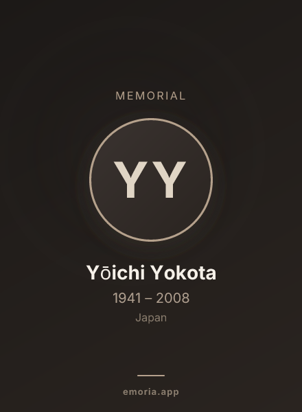 Memorial portrait of Yōichi Yokota