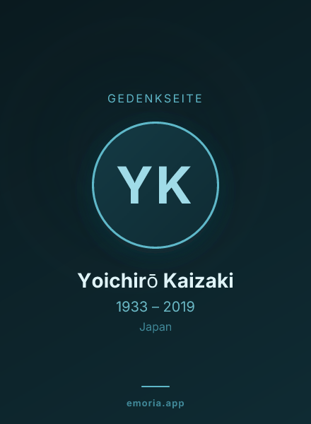 Gedenkportrait von Yoichirō Kaizaki