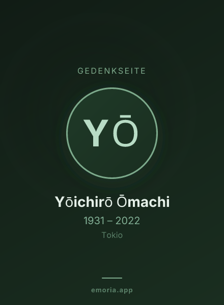 Gedenkportrait von Yōichirō Ōmachi