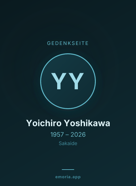 Gedenkportrait von Yoichiro Yoshikawa