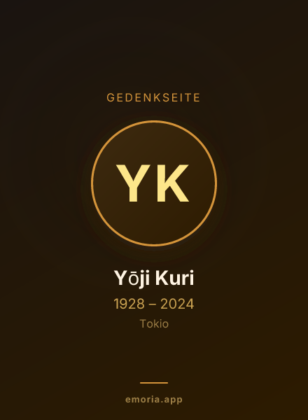 Gedenkportrait von Yōji Kuri