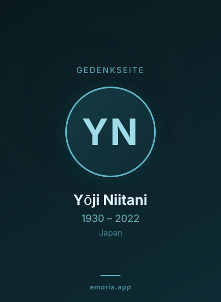 Gedenkportrait von Yōji Niitani