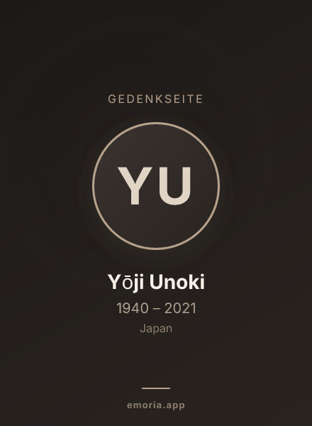 Gedenkportrait von Yōji Unoki