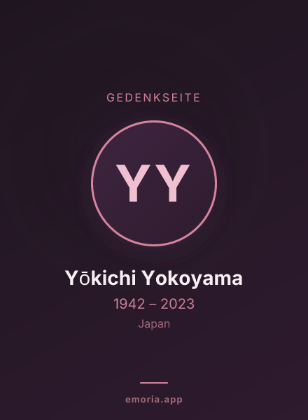 Gedenkportrait von Yōkichi Yokoyama