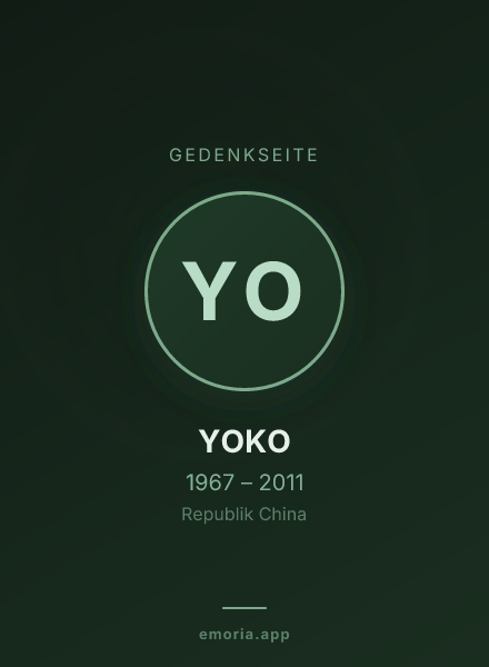 Gedenkportrait von YOKO