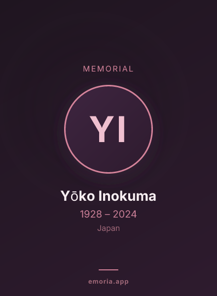 Memorial portrait of Yōko Inokuma
