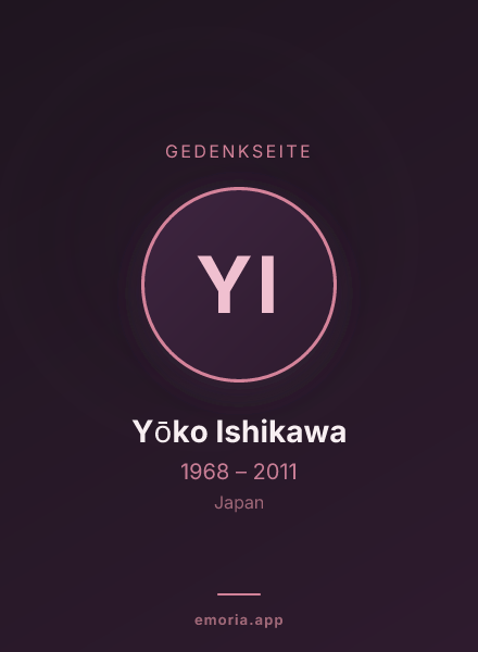 Gedenkportrait von Yōko Ishikawa