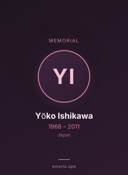 Memorial portrait of Yōko Ishikawa