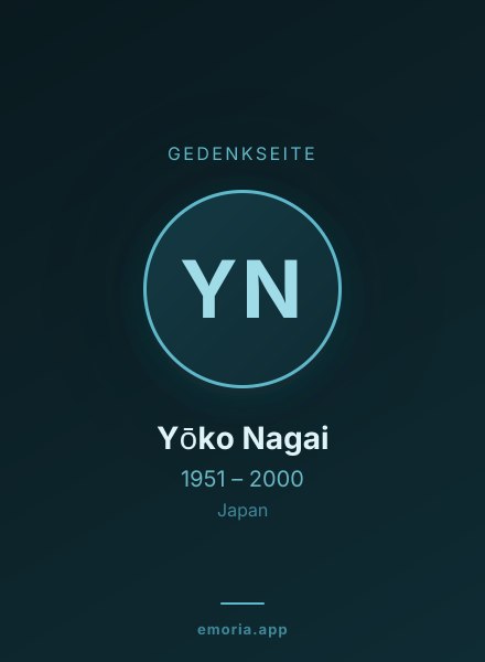 Gedenkportrait von Yōko Nagai