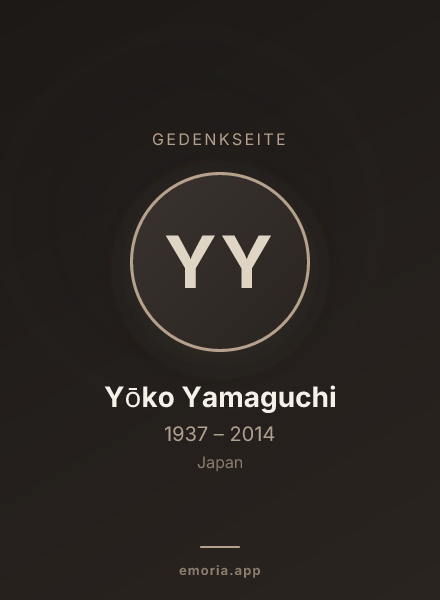 Gedenkportrait von Yōko Yamaguchi