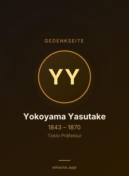 Gedenkportrait von Yokoyama Yasutake