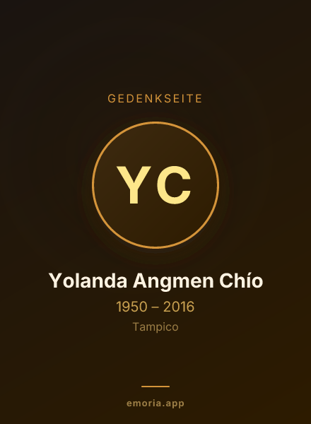Gedenkportrait von Yolanda Angmen Chío