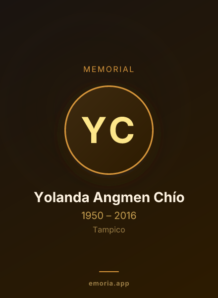 Memorial portrait of Yolanda Angmen Chío