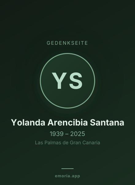 Gedenkportrait von Yolanda Arencibia Santana