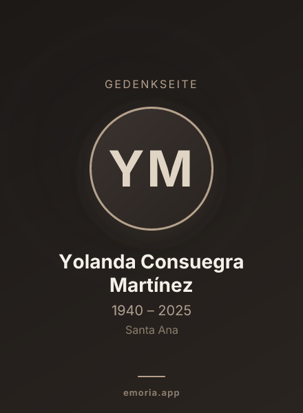 Gedenkportrait von Yolanda Consuegra Martínez