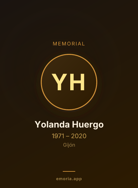 Memorial portrait of Yolanda Huergo