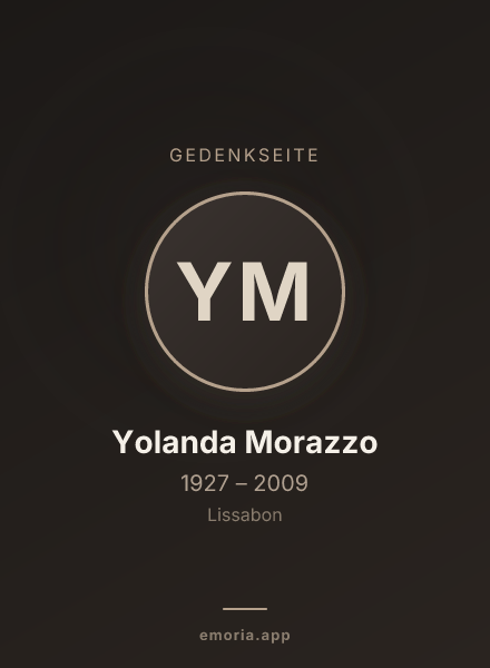 Gedenkportrait von Yolanda Morazzo