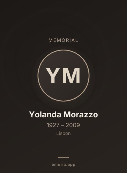 Memorial portrait of Yolanda Morazzo