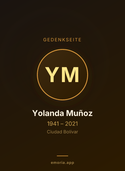 Gedenkportrait von Yolanda Muñoz