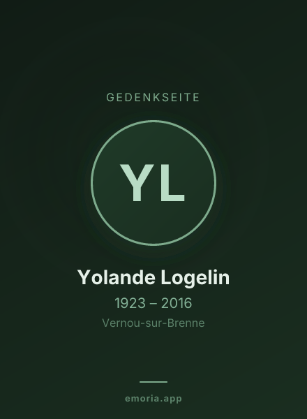 Gedenkportrait von Yolande Logelin