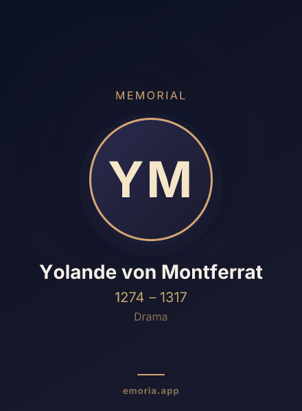 Memorial portrait of Yolande von Montferrat
