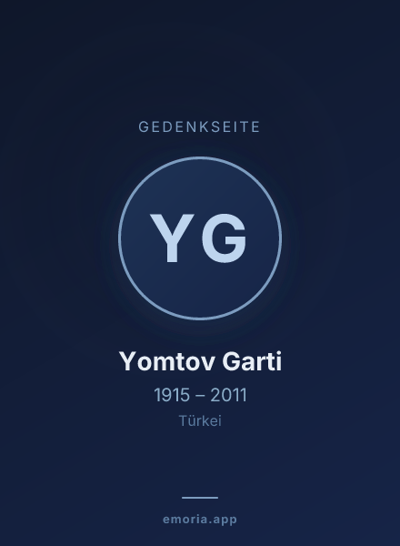 Gedenkportrait von Yomtov Garti