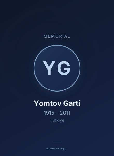 Memorial portrait of Yomtov Garti