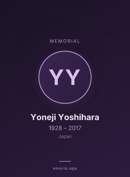 Memorial portrait of Yoneji Yoshihara