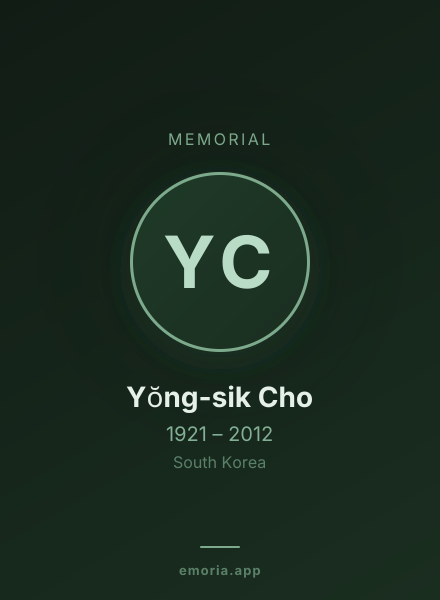 Memorial portrait of Yŏng-sik Cho