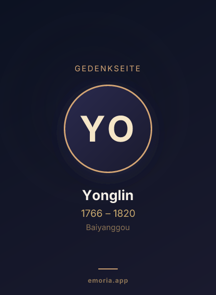 Gedenkportrait von Yonglin