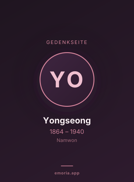 Gedenkportrait von Yongseong