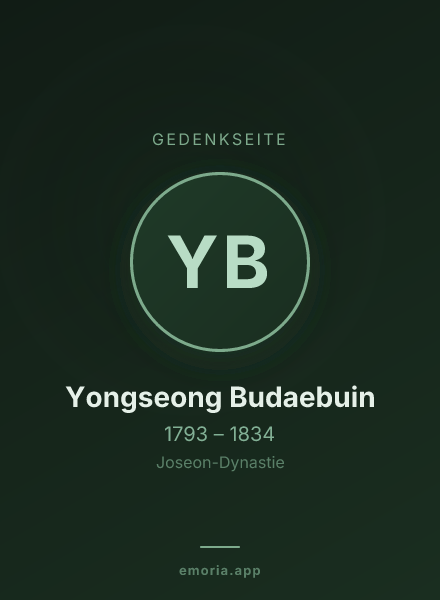 Gedenkportrait von Yongseong Budaebuin